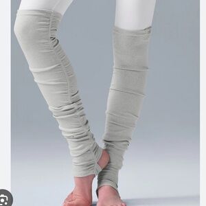 Alo Yoga Goddess Gray Ribbed Leg Warmers